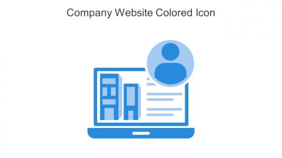 Company Website Colored Icon In Powerpoint Pptx Png And Editable Eps Format