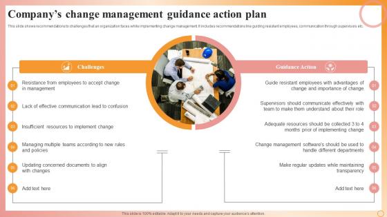 Companys Change Management Guidance Action Plan