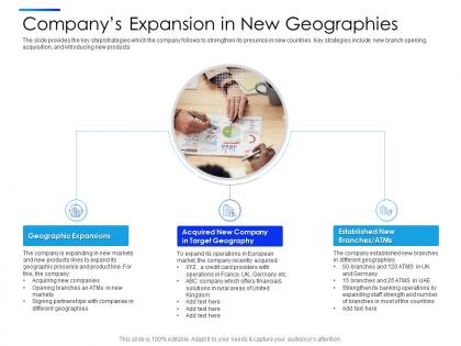 Companys expansion in new geographies equity secondaries pitch deck ppt slides