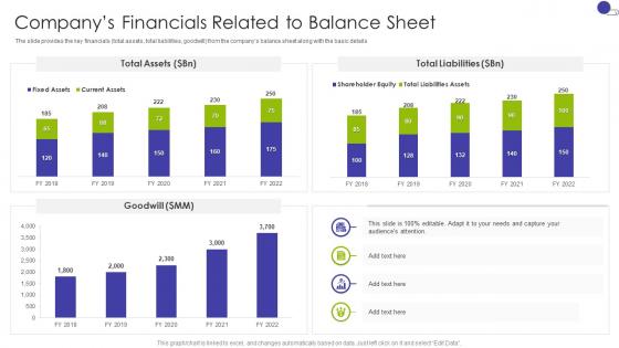 Companys Financials Related To Balance Sheet Key Business Details Of A Technology Company