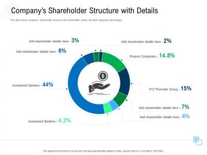 Companys shareholder structure with details raise government debt banking institutions ppt tips