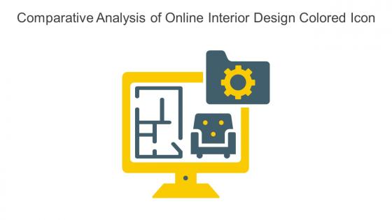 Comparative Analysis Of Online Interior Design Colored Icon In Powerpoint Pptx Png And Editable Eps Format