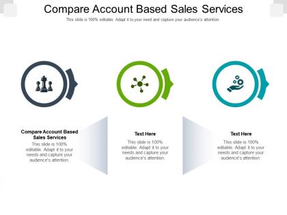 Compare account based sales services ppt powerpoint presentation professional graphics cpb