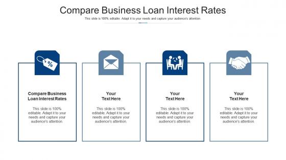 Compare business loan interest rates ppt powerpoint presentation summary graphic cpb