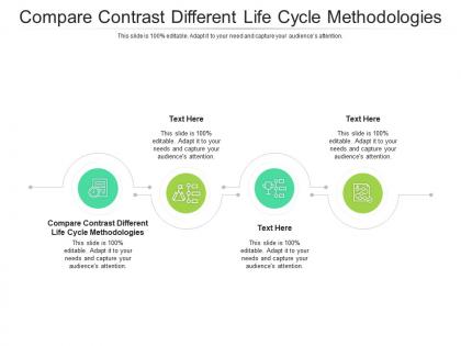 Compare contrast different life cycle methodologies ppt powerpoint presentation shapes cpb