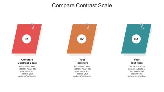 Compare contrast scale ppt powerpoint presentation summary introduction cpb