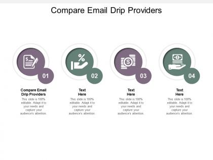 Compare email drip providers ppt powerpoint presentation ideas layout cpb
