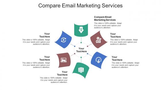 Compare email marketing services ppt powerpoint presentation professional diagrams cpb
