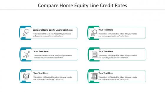 Compare home equity line credit rates ppt powerpoint presentation model example cpb