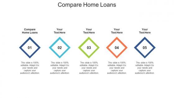 Compare home loans ppt powerpoint presentation infographics backgrounds cpb