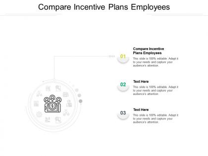 Compare incentive plans employees ppt powerpoint presentation summary maker cpb