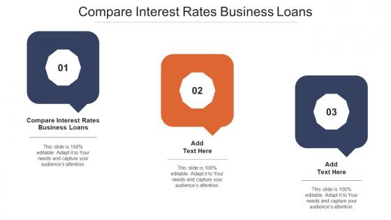 Compare Interest Rates Business Loans Ppt Powerpoint Presentation Outline Cpb