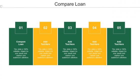 Compare Loan Ppt Powerpoint Presentation Slides Brochure Cpb