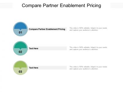 Compare partner enablement pricing ppt powerpoint presentation professional visual aids cpb