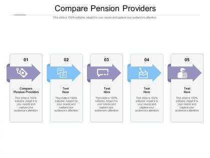 Compare pension providers ppt powerpoint presentation slides clipart cpb