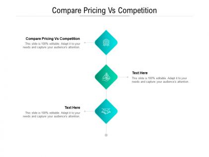 Compare pricing vs competition ppt powerpoint presentation infographic template cpb
