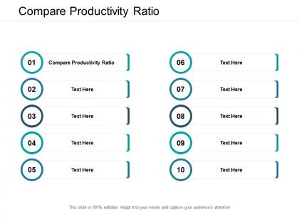 Compare productivity ratio ppt powerpoint presentation layouts vector cpb