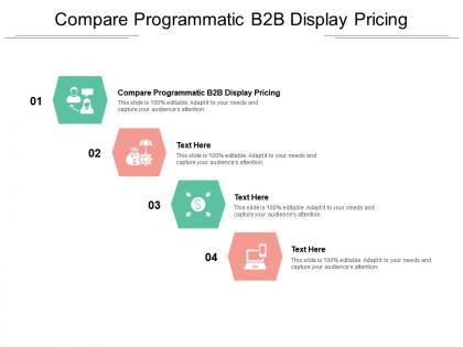Compare programmatic b2b display pricing ppt powerpoint presentation ideas example introduction cpb