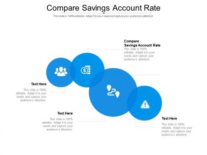 Compare savings account rate ppt powerpoint presentation ideas smartart cpb