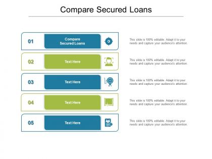 Compare secured loans ppt powerpoint presentation professional clipart images cpb