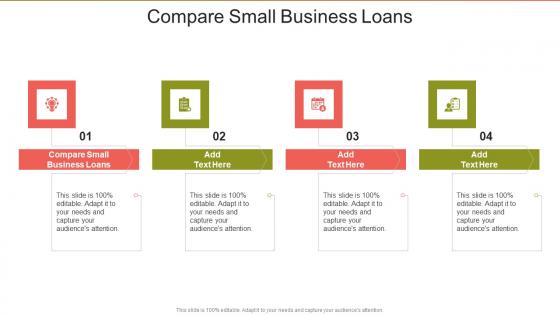 Compare Small Business Loans In Powerpoint And Google Slides Cpb