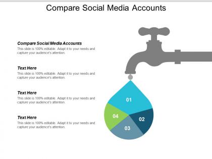 Compare social media accounts ppt powerpoint presentation ideas styles cpb