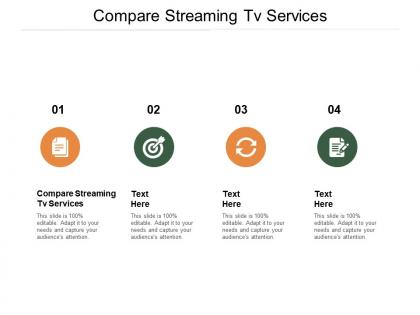 Compare streaming tv services ppt powerpoint presentation layouts background cpb