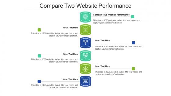 Compare two website performance ppt powerpoint presentation pictures maker cpb
