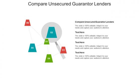 Compare unsecured guarantor lenders ppt powerpoint presentation tips cpb