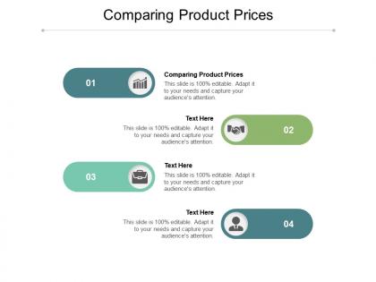 Comparing product prices ppt powerpoint presentation summary designs cpb
