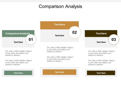 Comparison analysis ppt powerpoint presentation pictures templates cpb