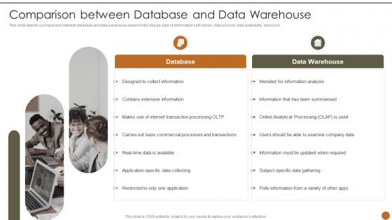 Comparison Between Database And Data Warehouse Executive Information System