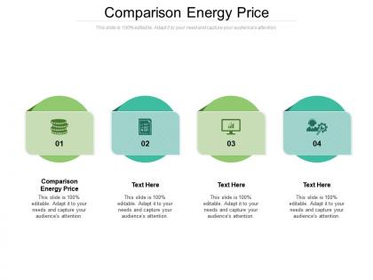 Comparison energy price ppt powerpoint presentation summary brochure cpb