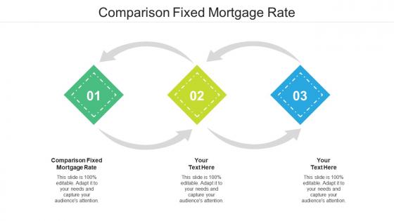 Comparison fixed mortgage rate ppt powerpoint presentation outline background cpb