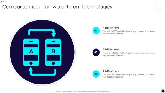 Comparison Icon For Two Different Technologies