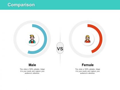 Comparison male female j143 ppt powerpoint presentation diagram images