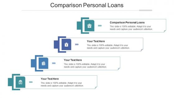 Comparison Personal Loans Ppt Powerpoint Presentation Infographic Template Infographics Cpb