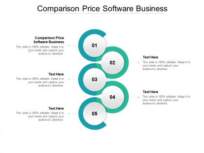 Comparison price software business ppt powerpoint presentation summary aids cpb