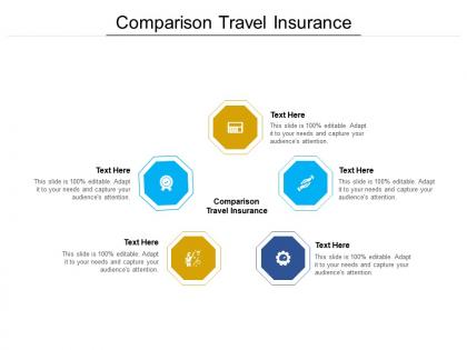 Comparison travel insurance ppt powerpoint presentation portfolio icon cpb