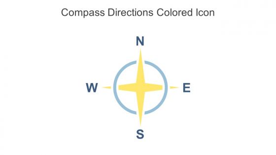 Compass Directions Colored Icon In Powerpoint Pptx Png And Editable Eps Format