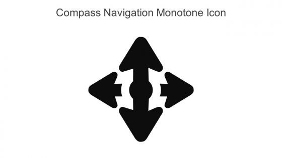 Compass Navigation Monotone Icon In Powerpoint Pptx Png And Editable Eps Format