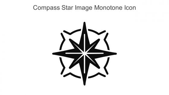 Compass Star Image Monotone Icon In Powerpoint Pptx Png And Editable Eps Format