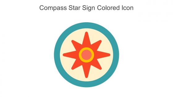 Compass Star Sign Colored Icon In Powerpoint Pptx Png And Editable Eps Format