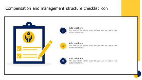 Compensation And Management Structure Checklist Icon