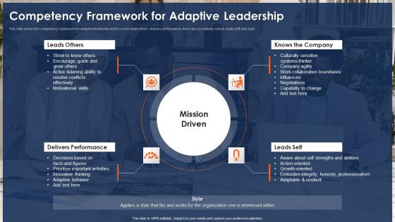 Competency Framework For Adaptive Leadership