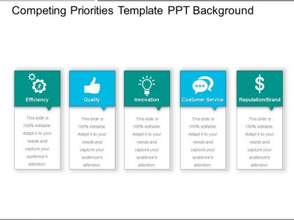 Competing priorities template ppt background