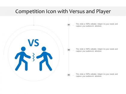 Competition icon with versus and player