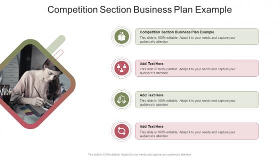 Competition Section Business Plan Example In Powerpoint And Google Slides Cpb