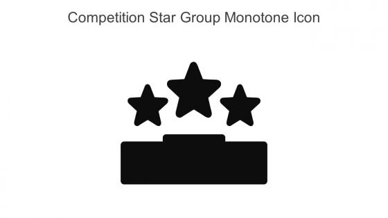 Competition Star Group Monotone Icon In Powerpoint Pptx Png And Editable Eps Format