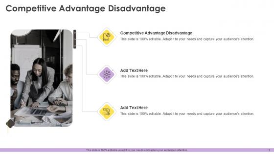 Competitive Advantage Disadvantage In Powerpoint And Google Slides Cpb